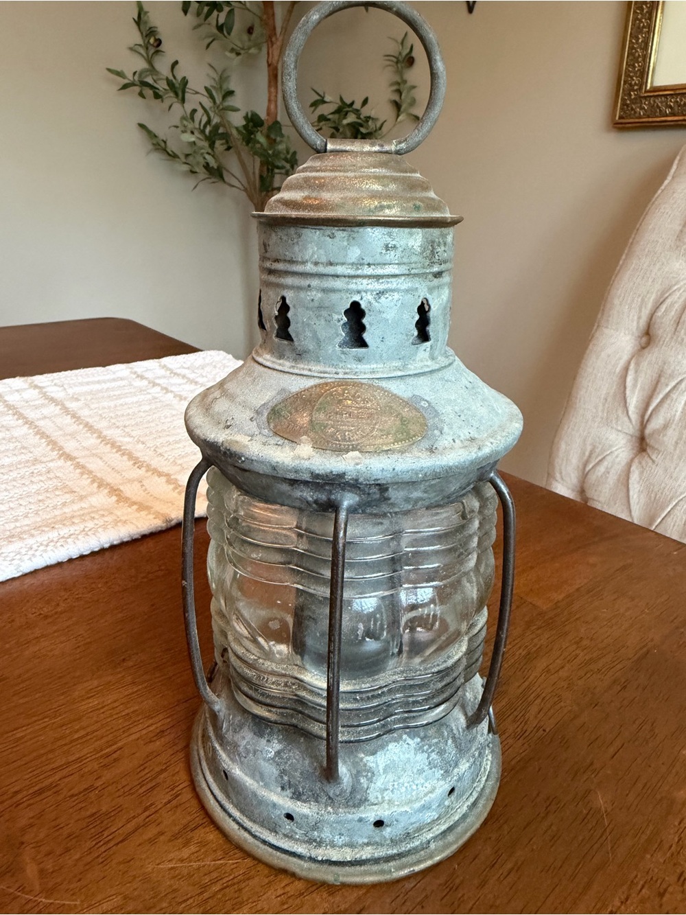Antique G.B. Carpenter & Co. Triplex Nautical Lantern